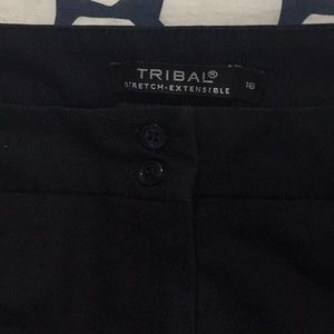 Tribal Wide Leg black dress pants